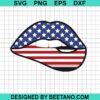 4Th Of July Usa Lips Svg