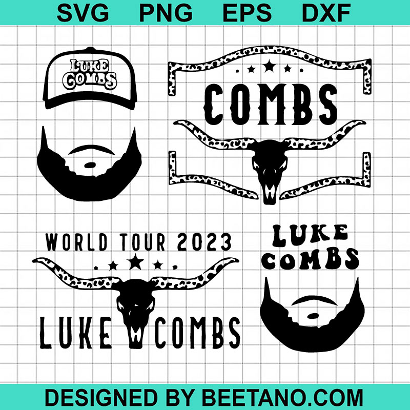 Luke Combs Bundle SVG, Luke Combs World Tour 2023 SVG, Country Singer SVG