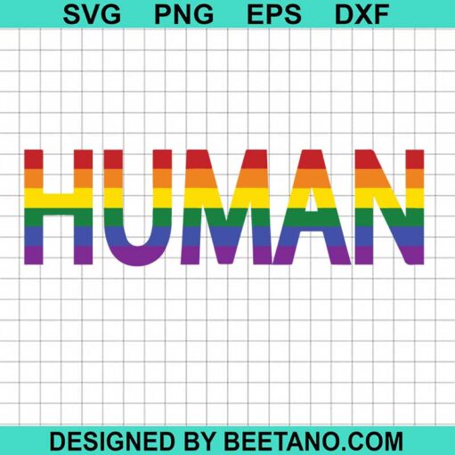 Human LGBT Flag Gay SVG
