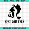 Mermaid Best Dad Ever Svg