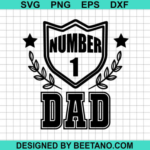 Number 1 Dad SVG
