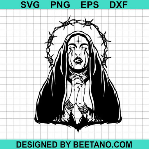 Scary Horror Nun Svg