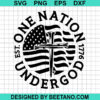 Us Flag One Nation Under God Svg