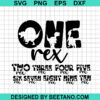 One Rex To Ten Birthday Boy Svg