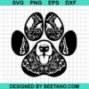 Mandala Dog Paw Svg