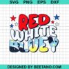 Red White And Bluey Svg