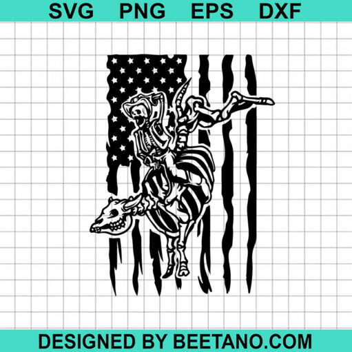 USA Flag Rodeo SVG