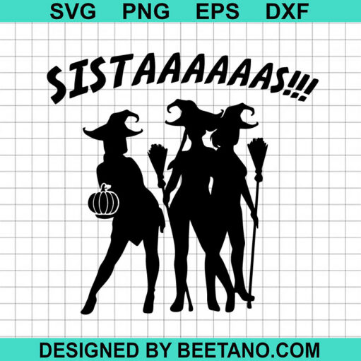 Halloween Hocus Pocus Sistaaas SVG