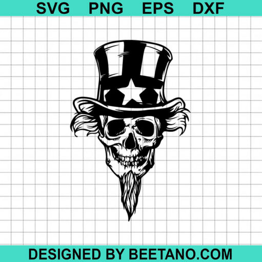 Patriotic Skeleton Uncle Sam SVG