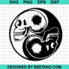 Yin Yang Skull Svg