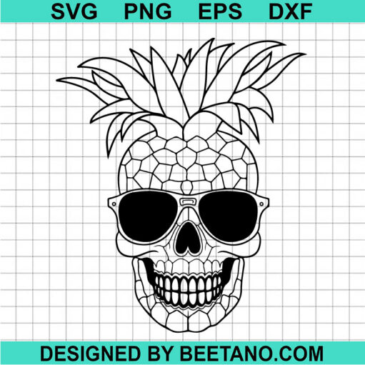 Pineapple Skull SVG