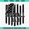 Us Flag Softball Dad Svg
