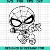 Baby Spiderman Svg