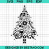 Superheroe Christmas Tree Svg