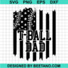 American Flag T Ball Dad Svg