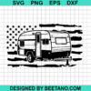 American Flag Camper Svg