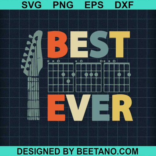Best guitar Dad ever SVG