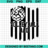 Us Flag Volleyball Dad Svg
