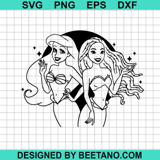The Little Mermaid African American SVG