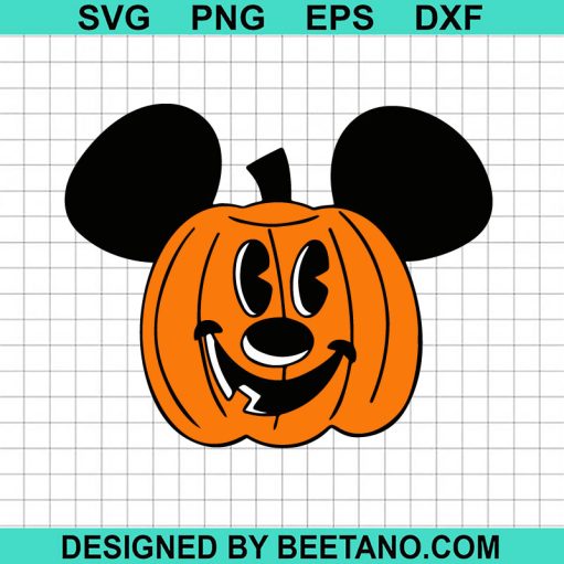 Mickey Mouse Ears Pumpkin SVG