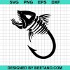 Skeleton Piranha Hook Svg