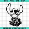 Stitch Skeleton Halloween Svg