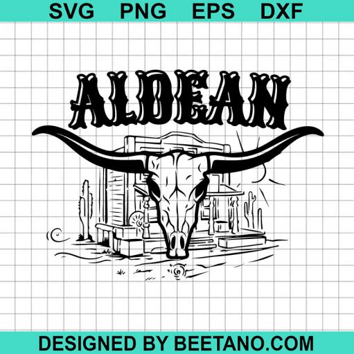 Jason Aldean Skull SVG