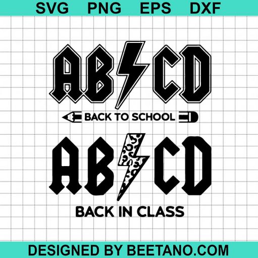 ABCD Back To School SVG