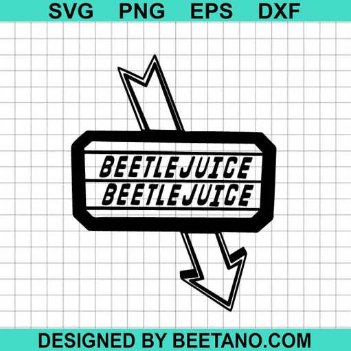 Beetlejuice Sign SVG