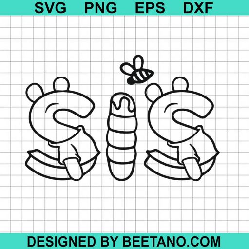 Winnie The Pooh Birthday Sis SVG