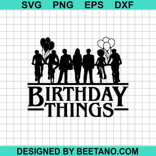 Stranger Things Birthday SVG