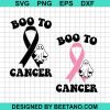 Halloween Ghost Born To Cancer Svg