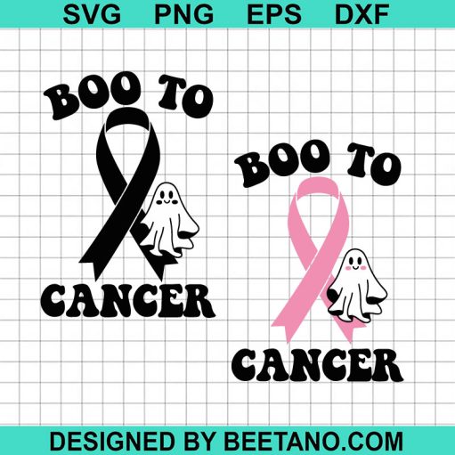 Halloween Ghost Born To Cancer SVG