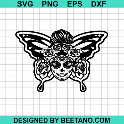 Lady Dead Butterfly SVG