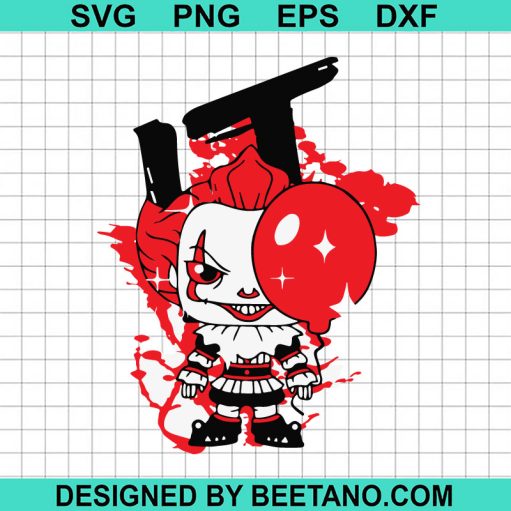 Chibi Horror Pennywise It SVG