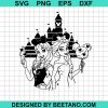 Anna Elsa Disneyland Castle Svg