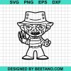 Halloween Chibi Freddy Krueger Svg