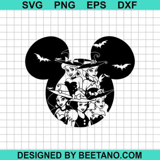 Halloween Disney Princess Svg