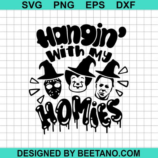 Horror Hangin' With My Homies Svg