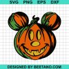 Halloween Mickey Mouse Pumpkin Svg