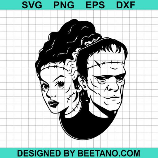 Horror Frankenstein And Bride SVG