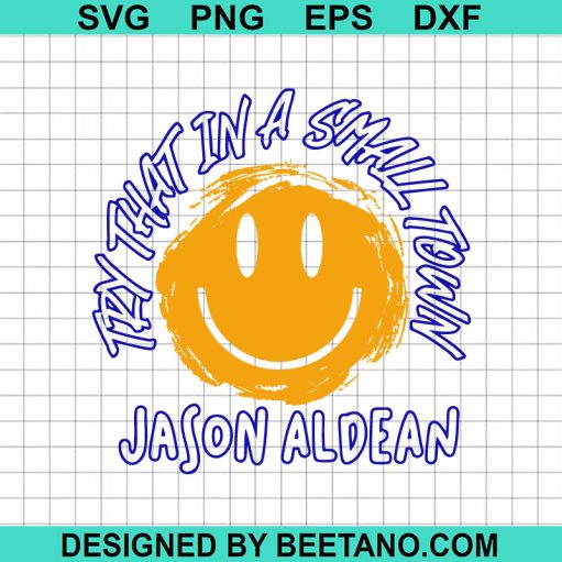 Try that in a small town smiling face SVG