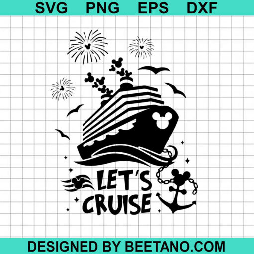 Mickey Mouse Let's Cruise SVG
