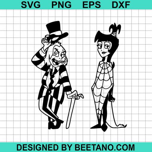 Beetlejuice And Lydia Svg