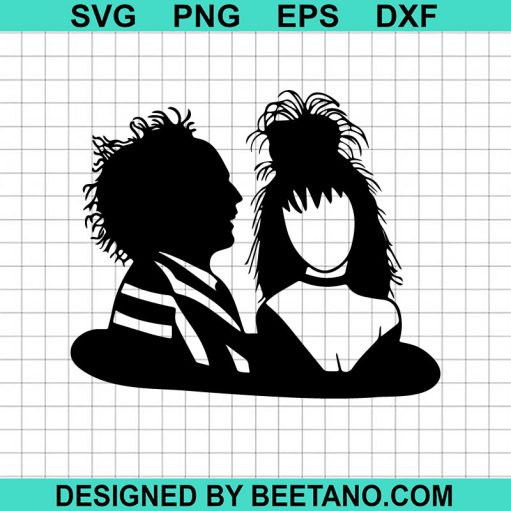Beetlejuice And Lydia Characters SVG