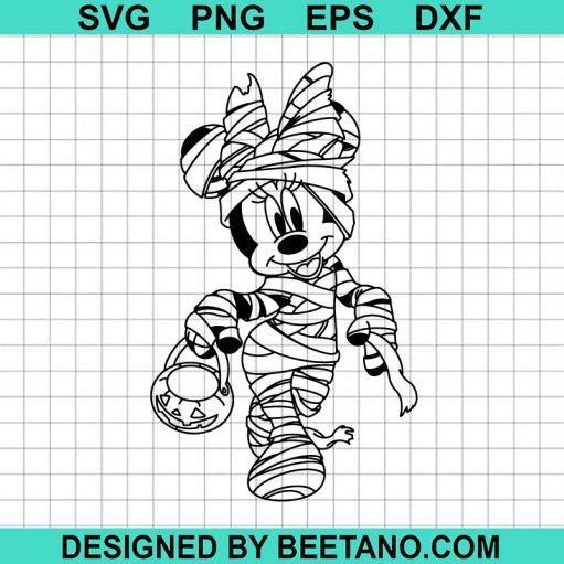 Halloween Minnie Mummy Svg