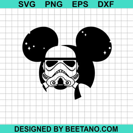 Stormtrooper Mickey Head Svg