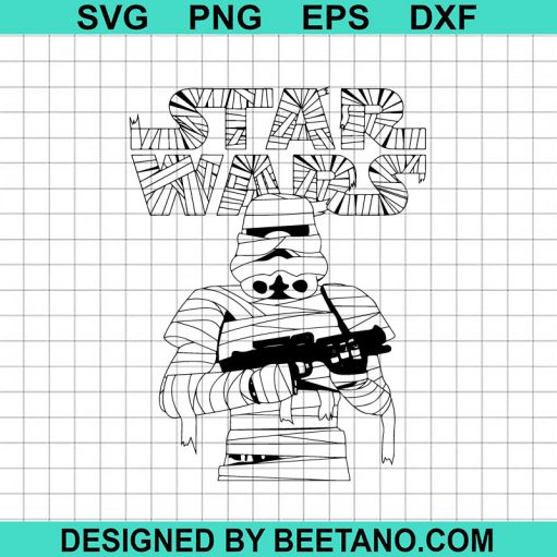 Halloween Stormtrooper Mummy Svg