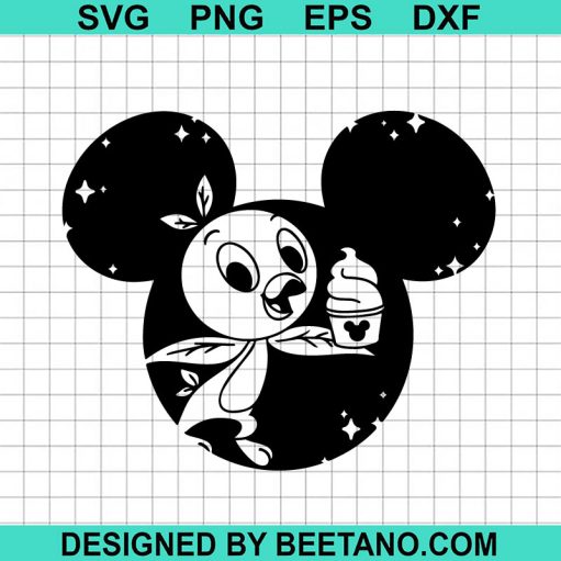 Orange Bird Mickey Mouse Head Svg