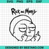 Rick And Morty Middle Finger Svg